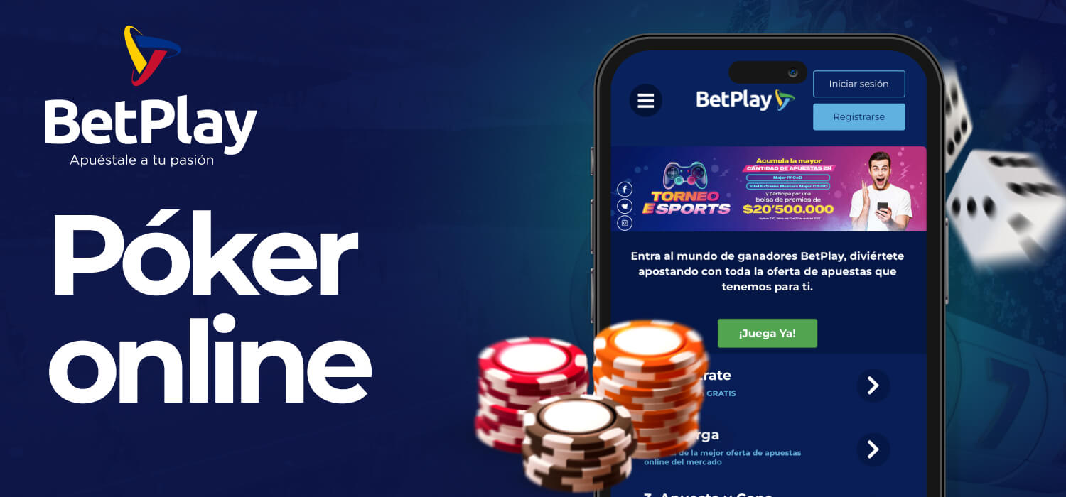 Póker online móvil: BetPlay, juega en cualquier lugar.
